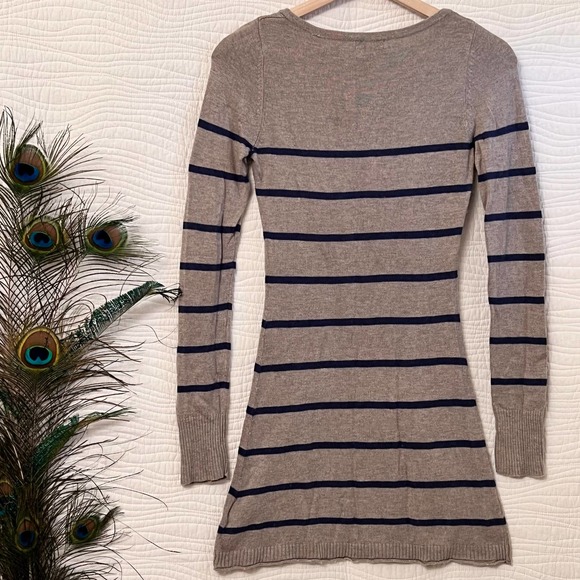 Ruby Moon Ladies Small Long Sleeve Mini Knit Bodycon Dress with Pockets Womens S - Picture 3 of 6